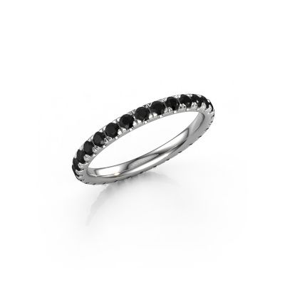 Stackable ring Jackie 2.0 950 platinum black diamond 1.044 crt