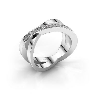 Ring Julie 585 white gold diamond 0.143 crt