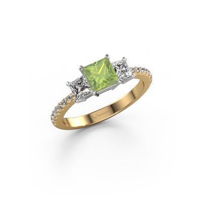 Engagement ring Dorla 585 gold peridot 5 mm