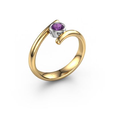 Ring Mary 585 gold amethyst 4 mm