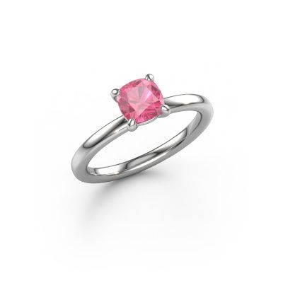 Engagement ring Simone CUS 1 950 platinum pink sapphire 5.5 mm
