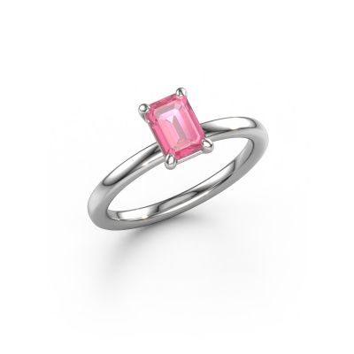 Verlobungsring Simone EME 1 950 Platin Pink Saphir 6.5x4.5 mm