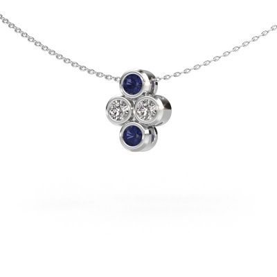 Pendant Judi 950 platinum sapphire 3.4 mm