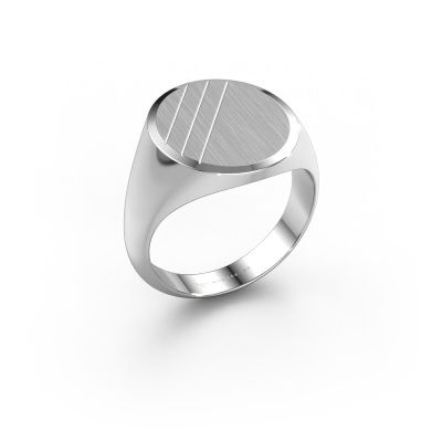 Signet ring Timo 5 585 white gold
