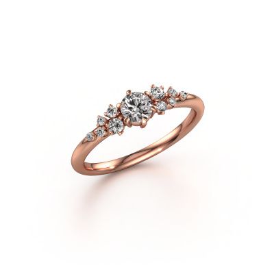 Verlovingsring Royce 585 rosé goud diamant 0.30 crt