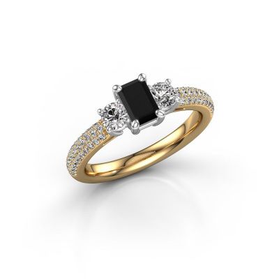 Verlovingsring Marielle EME 585 goud zwarte diamant 1.51 crt