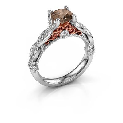 Verlobungsring Chantelle 585 Weißgold Braun Diamant 1.399 crt