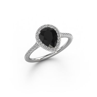 Engagement ring Seline per 2 950 platinum black diamond 1.545 crt
