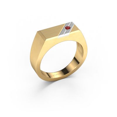 Herrenring Dree 5 585 Gold Rubin 2.4 mm