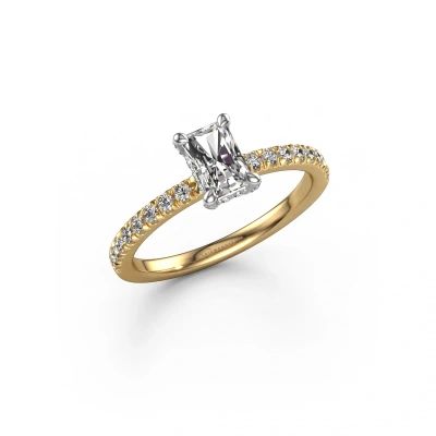 Engagement ring Saskia RAD 1 585 gold diamond 1.50 crt