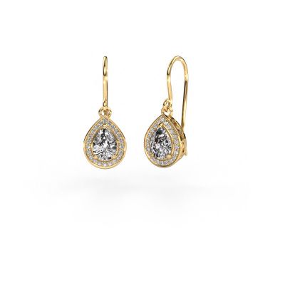 Drop earrings Beverlee 1 585 gold zirconia 7x5 mm