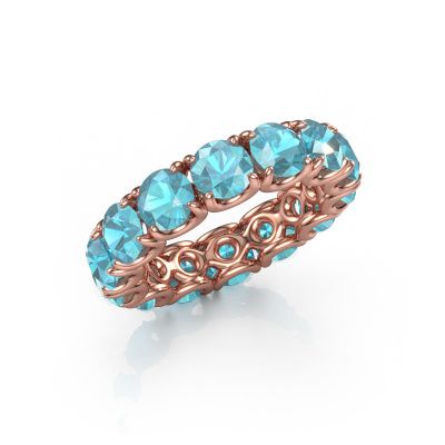 Ring Estee 5.0 585 rose gold blue topaz 5 mm
