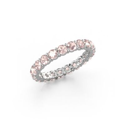 Ring Heddy rnd 2.9 585 Weißgold Morganit Champagner 2.9 mm