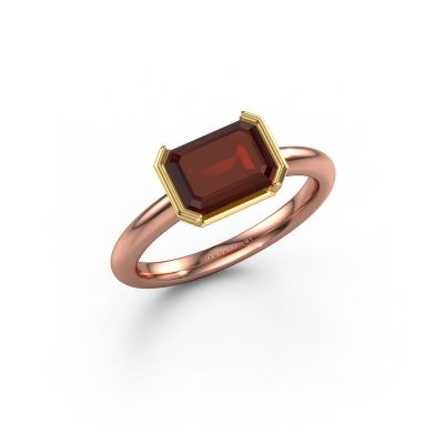 Verlobungsring Tayler EME 585 Roségold Granat 8x6 mm