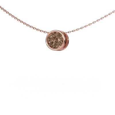 Hanger Lavon RND 585 rosé goud bruine diamant 1.00 crt