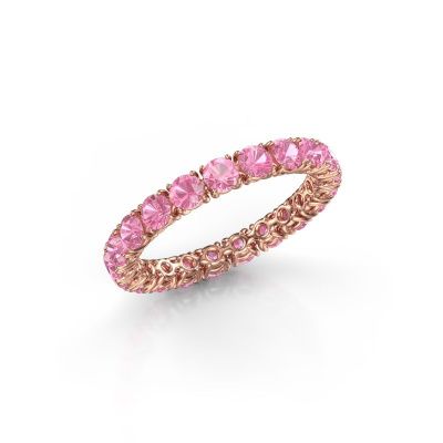 Ring Vivienne 2.9 585 rosé goud roze saffier 2.9 mm