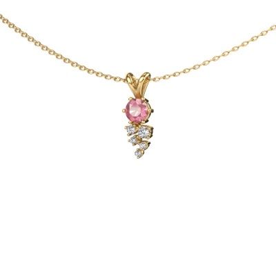 Pendant Royce 585 gold tourmaline pink 4 mm
