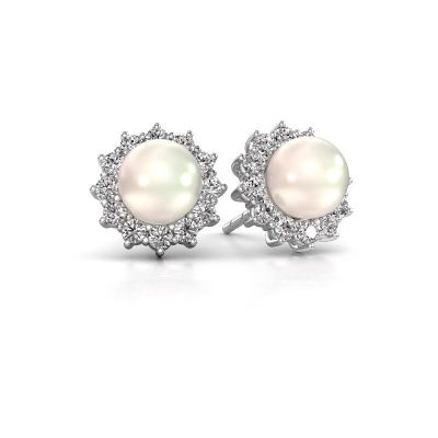 Earrings Tess 585 white gold white pearl 7 mm