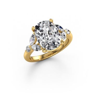 Engagement ring Megan CSH 585 gold lab grown diamond 5.18 crt