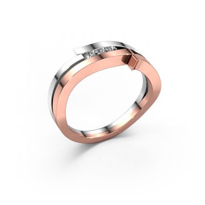 Ring Amelie 585 rose gold diamond 0.053 crt