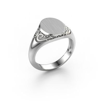 Pinky ring Jelle 2 585 white gold