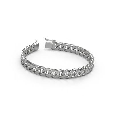 Cuban bracelet ±0.39 in 585 white gold