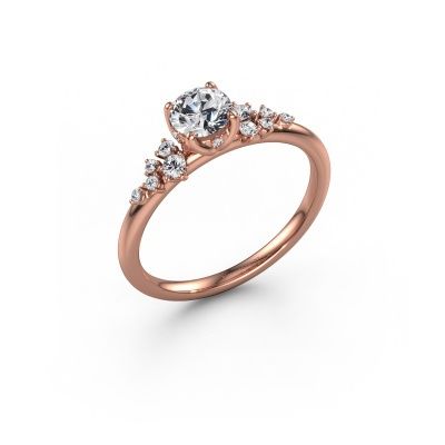 Engagement ring Emma RND 585 rose gold diamond 0.649 crt