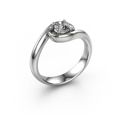 Engagement ring Linn 585 white gold diamond 0.40 crt