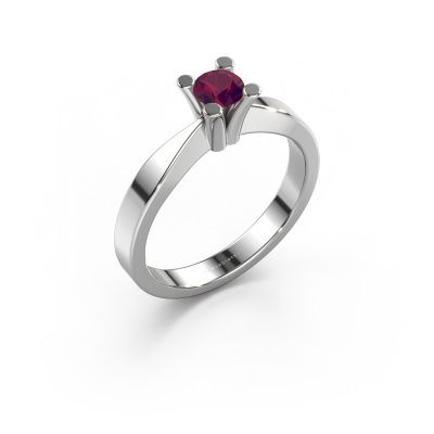 Verlobungsring Ichelle 1 585 Weißgold Rhodolit 4.2 mm