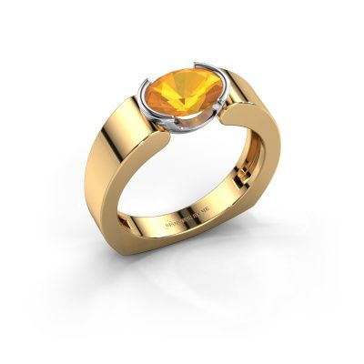 Ring Tonya 585 Gold Citrin 8x6 mm