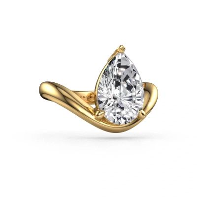Engagement ring Femke PER 585 gold lab grown diamond 3.00 crt