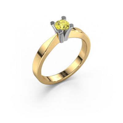 Engagement ring Ichelle 1 585 gold yellow lab grown diamond 4.2 mm