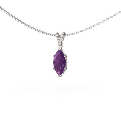Pendant Sam MRQ 950 platinum amethyst 10x5 mm