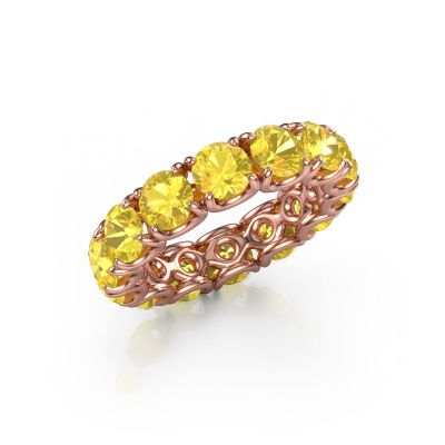 Ring Estee 4.7 585 rose gold yellow sapphire 4.7 mm