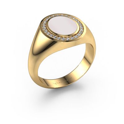 Signet ring Hilda 1 585 gold red sardonyx 10x8 mm