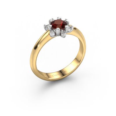 Ring Liesbeth 585 gold garnet 5 mm