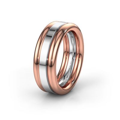 Friendship ring WH6018M 585 rose gold ±8x2.8 mm