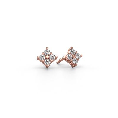 Stud earrings Maryetta 585 rose gold lab grown diamond 0.24 crt