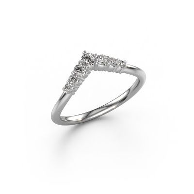 Stacking ring Imani A 585 white gold lab-grown diamond 0.27 crt