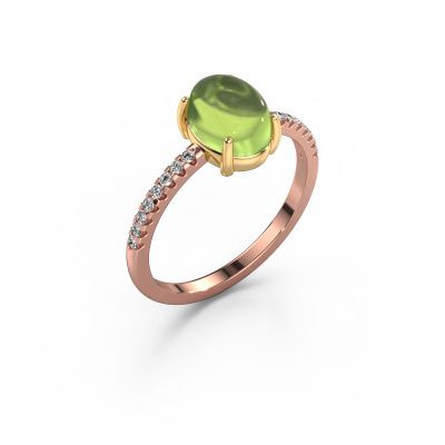 Ring Becky 585 rose gold peridot 7x5 mm