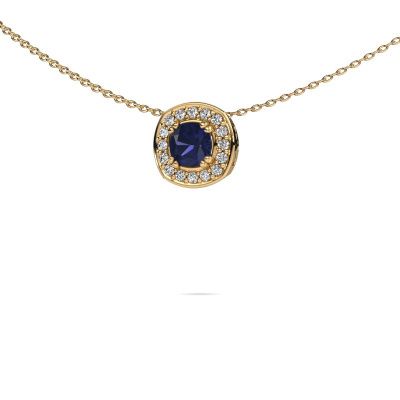 Necklace Carolina 585 gold sapphire 5 mm