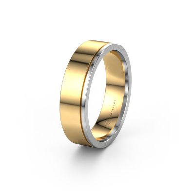 Wedding ring WH0500M16AP 585 gold ±0.24x0.07 in