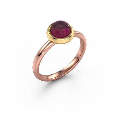 Ring Blossom 585 rose gold rhodolite 5 mm