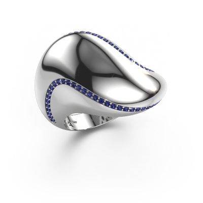 Ring Phyliss 585 white gold sapphire 1 mm