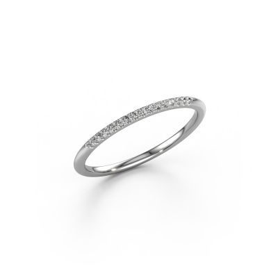 Stackable ring SR10B2H 585 white gold diamond 0.08 crt