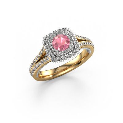 Engagement ring Annette 585 gold tourmaline pink 5 mm