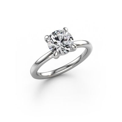 Engagement ring Simone RND 1 585 white gold lab grown diamond 1.50 crt