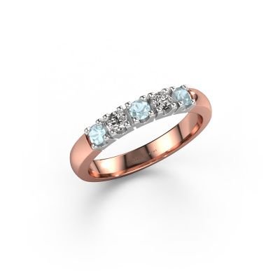 Ring Rianne 5 585 Roségold Aquamarin 2.7 mm