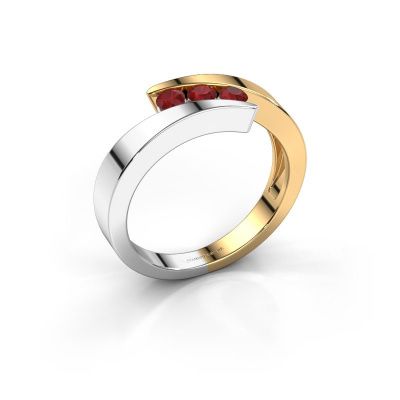 Ring Gracia 585 goud robijn 2.7 mm