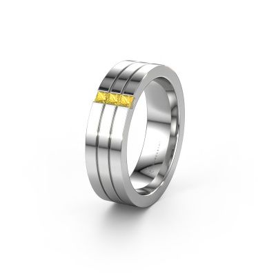 Alliance WH0428L16BP 950 platine saphir jaune ±6x2 mm